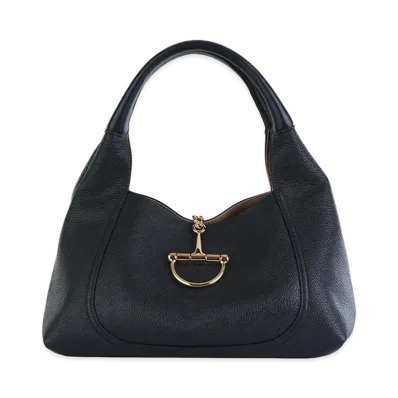 GUCCI Women's Leather Shoulder Bag "Black"