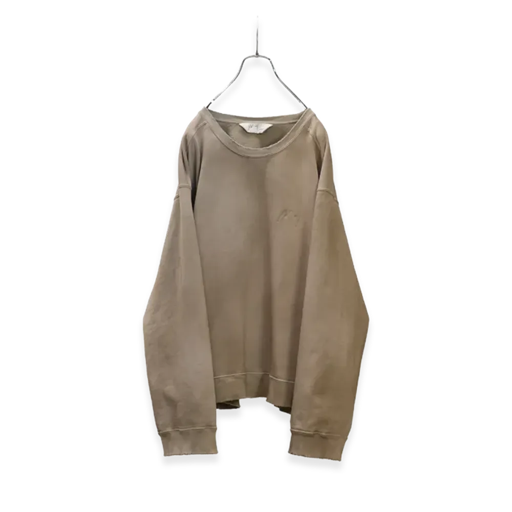 ANCELLM Unevenness Sweat Shirt "Sand"