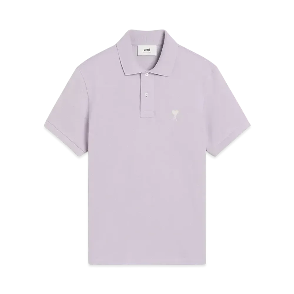 AMI PARIS Amidoucourt Polo Shirt "Lilac"