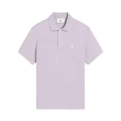 AMI PARIS Amidoucourt Polo Shirt "Lilac"