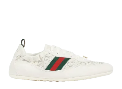 GUCCI Women's Shift GG Crystal Sneaker "Off White"