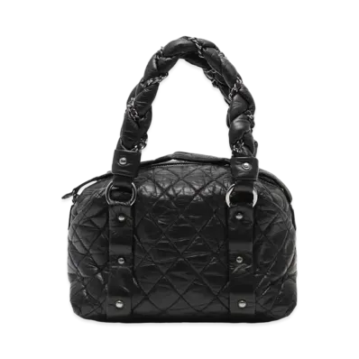 CHANEL Matelasse Chain Hand Bag "Black"