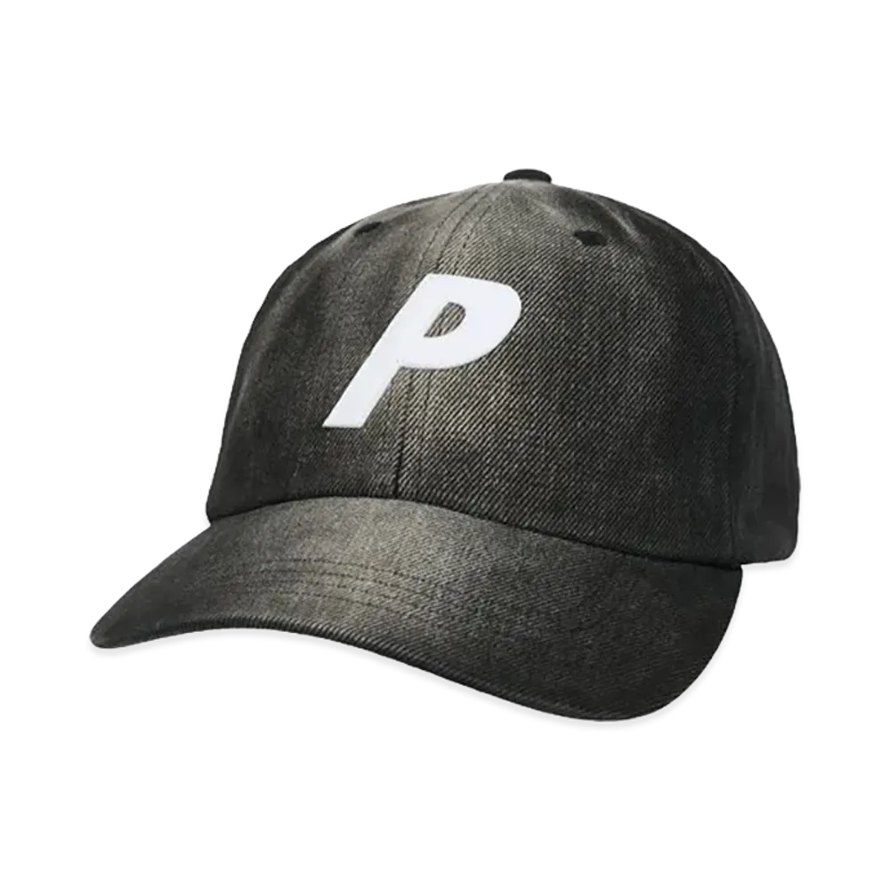 PALACE Bleached Denim P 6-Panel "Black"