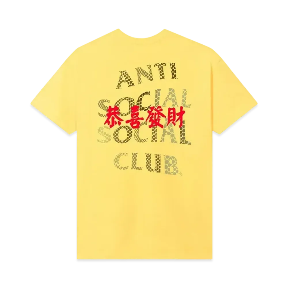 ANTI SOCIAL SOCIAL CLUB Year Of The Snake Calm Tee "Yellow"