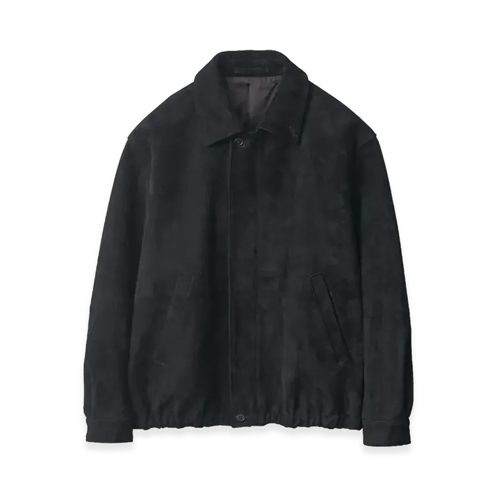 ssstein Goat Suede Zip Jacket "Black"
