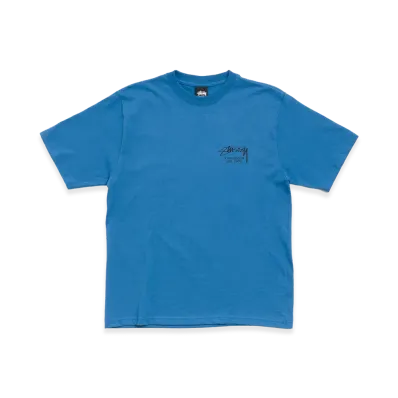 Stussy Dice Clock Tee "Blue"