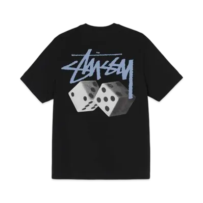 Stussy ROLL THE DICE PIGMENT DYED TEE "Black"