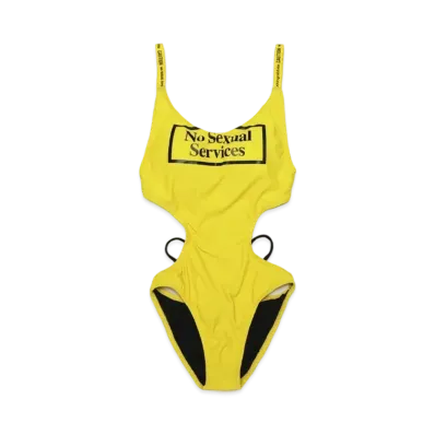 FR2 NSS Box Logo Swimsuit One-piece "Yellow"