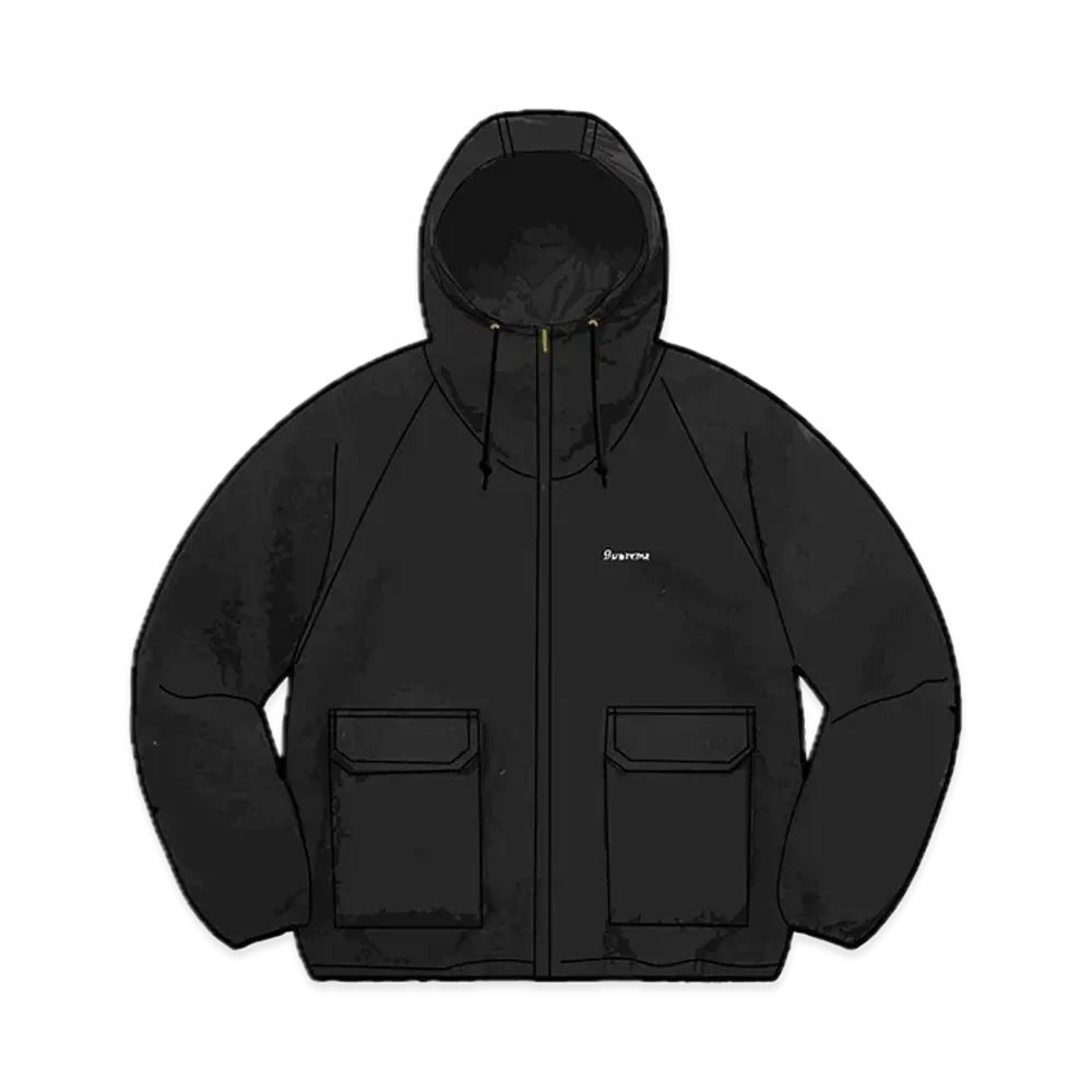 Supreme Cotton Hooded Jacket "Black"