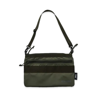 COMME des GARCONS HOMME Briefing Checkered Reversible Sacoche "Khaki"