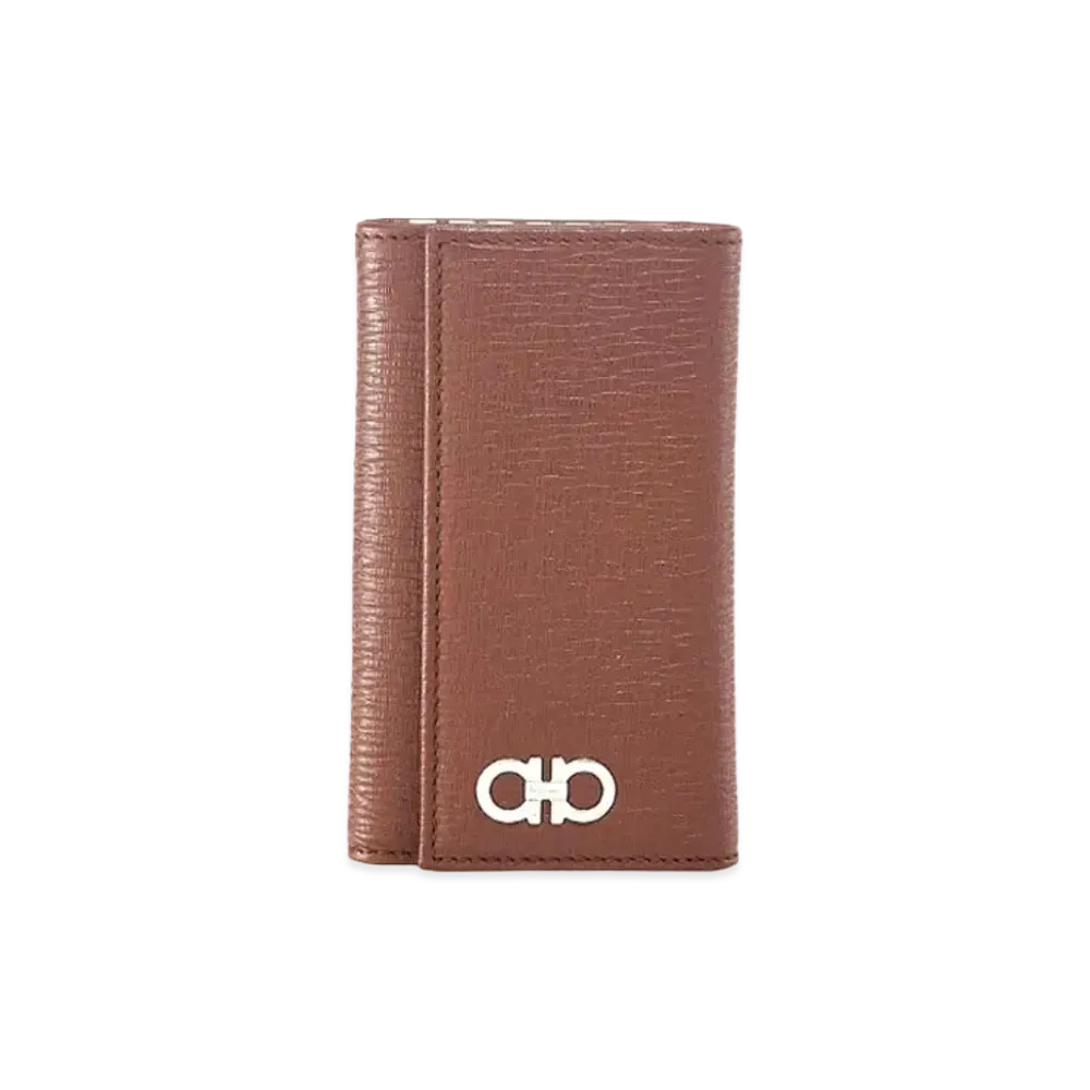 Salvatore Ferragamo Key Case "Big Sur Soil/Blue Marine"