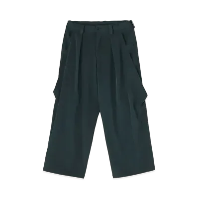Yohji Yamamoto Y's DECYNE BIG FRONT POCKET PANTS "Green"