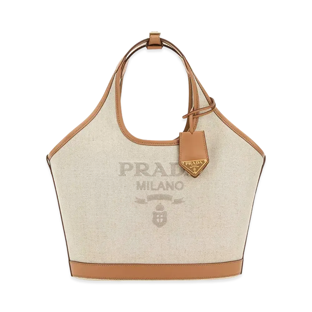 PRADA Women's Canvas Handbag "Beige"