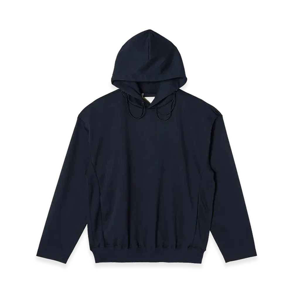 N.HOOLYWOOD TEST PRODUCT EXCHANGE SERVICE Drawstring Hooded Sweatshirt "Navy"