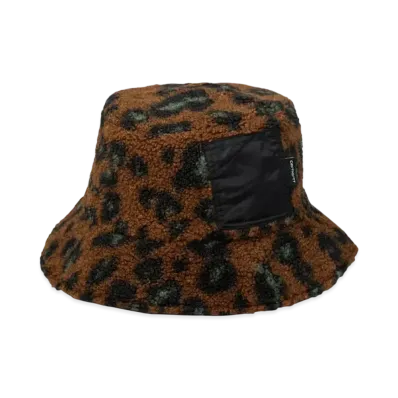 Carhartt WIP Orla Bucket Hat "Camo Leo Jacquard Tamarind / Black"