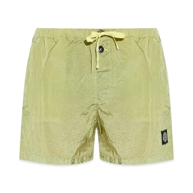Stone Island Cotton Shorts "Yellow"