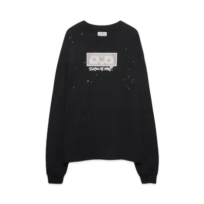 SOMEIT S.O.C.M VINTAGE LS TEE "BLACK"
