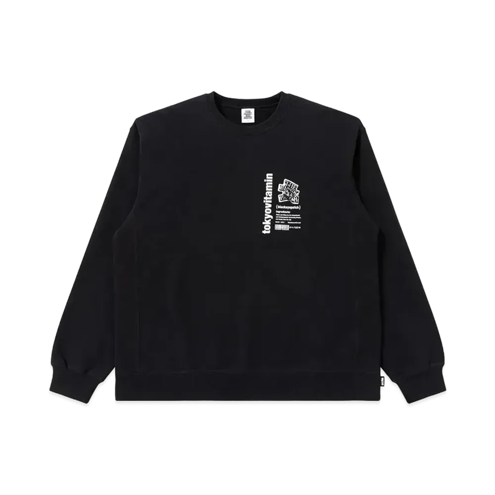 BlackEyePatch x tokyovitamin Crew Sweat "Black"