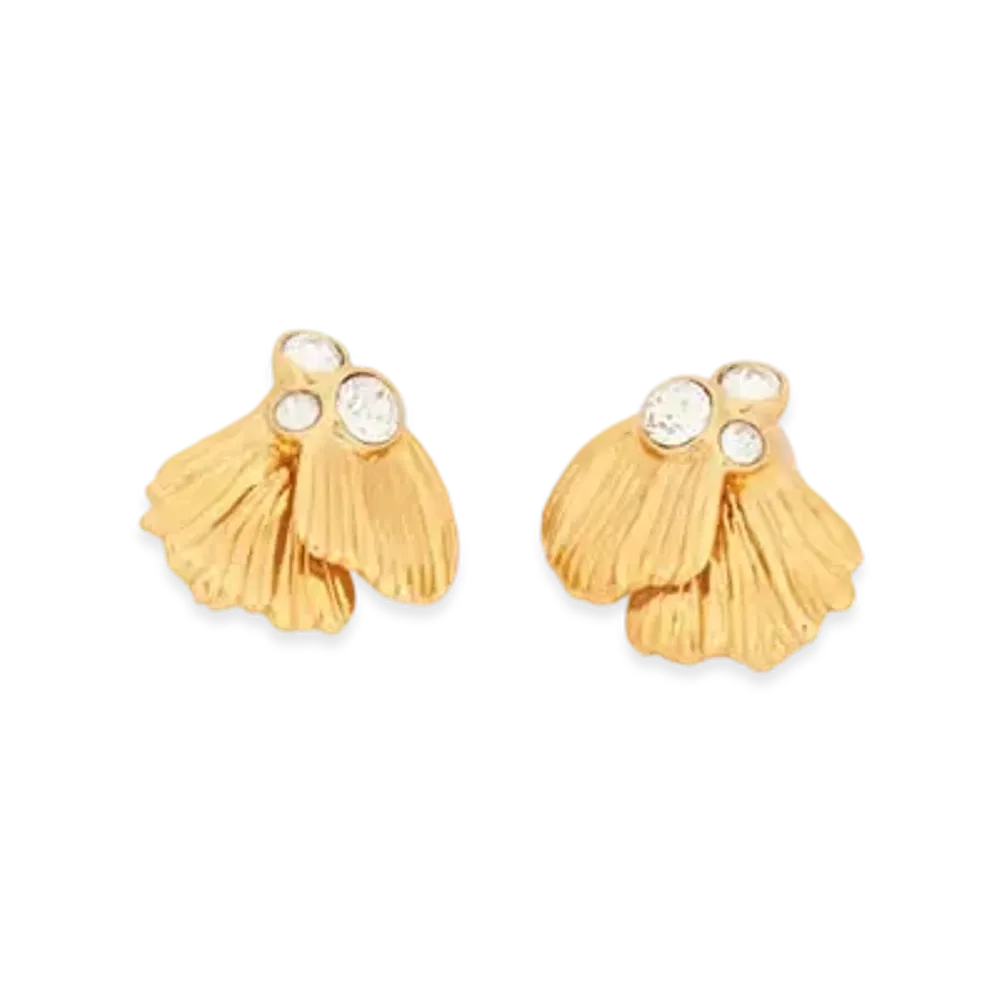 Chloe The Chloe Flowers Earrings "Vintage Gold"