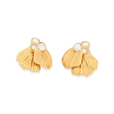 Chloe The Chloe Flowers Earrings "Vintage Gold"