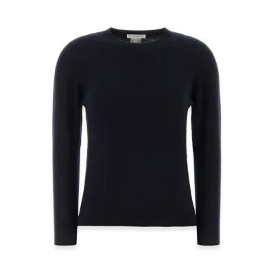 The Row Women's Cashmere Noler Sweater "Midnight Blue"