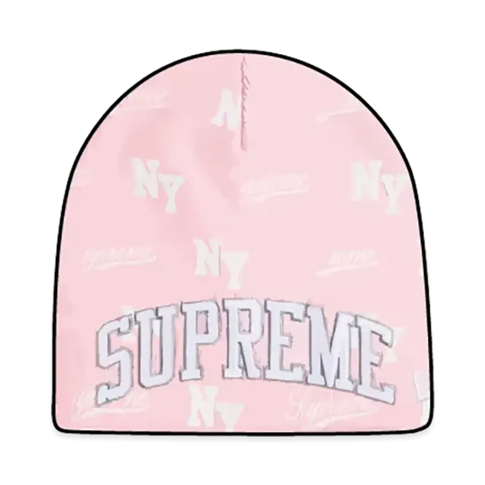 Supreme New Era Monogram Beanie "Pink"