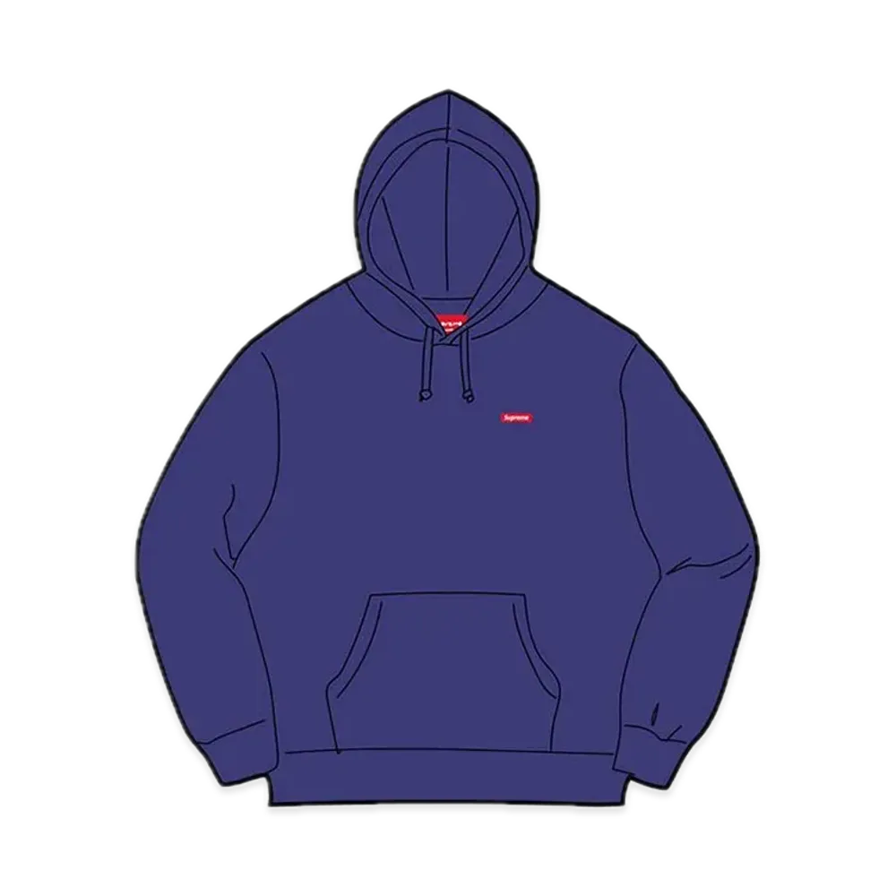 Supreme Small Box Hooded Sweatshirt "Dark Royal" (21FW)