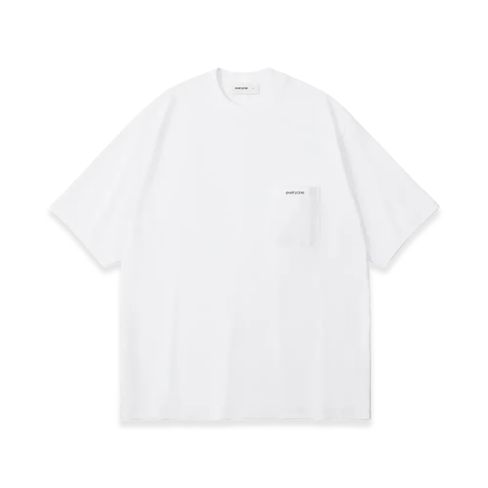 everyone Pocket Tee Shirt "White"