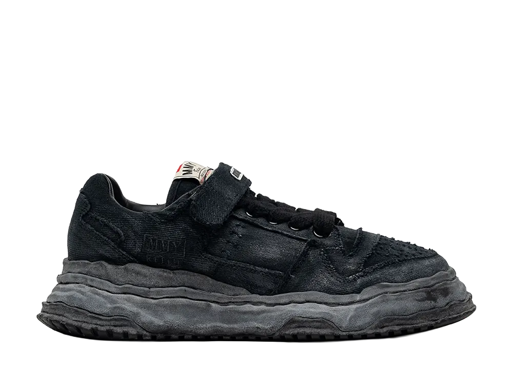 Maison MIHARA YASUHIRO KEITH OG Sole Brushed Twill Low-top Sneakers "Black/Black"