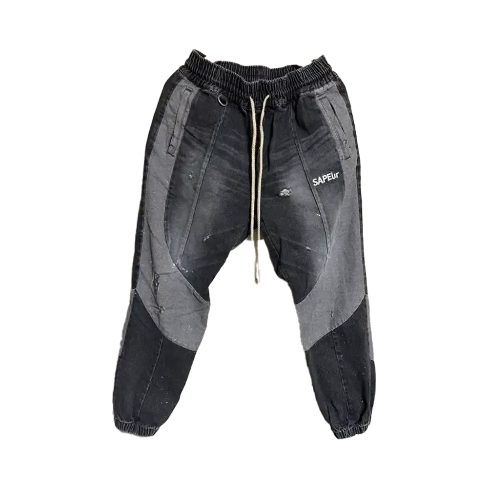 SAPEur Vinage Denim Track Pant A0021-179 "Black"