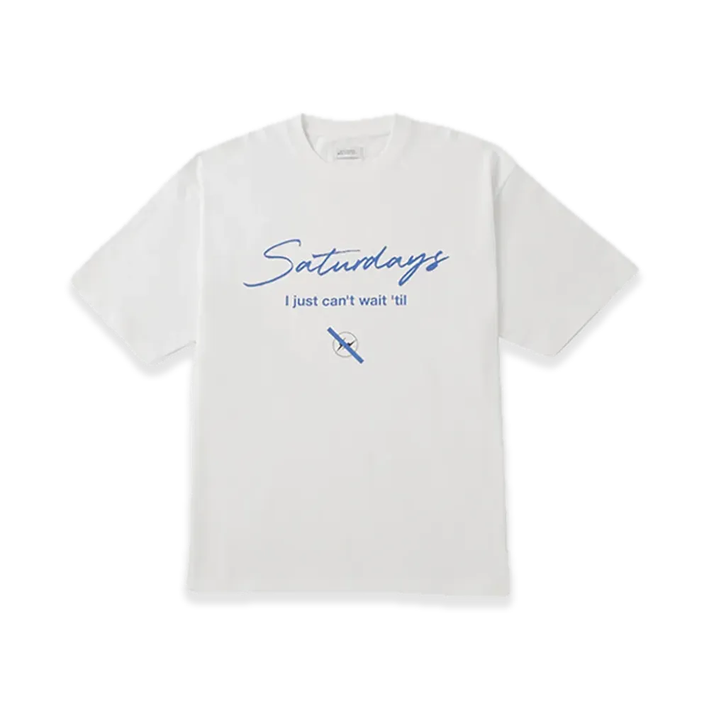 Saturdays NYC x FRAGMENT Short Sleeve T-Shirt "White"