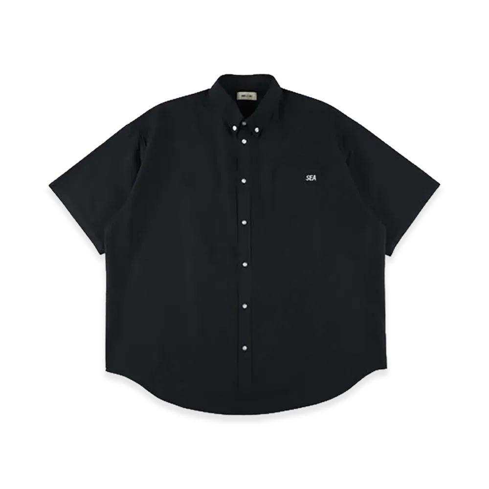 WIND AND SEA Oxford S/S Shirt "Black"