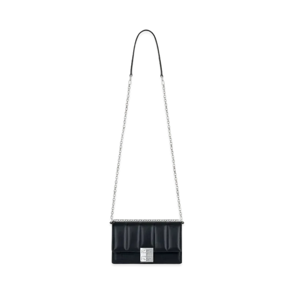 GIVENCHY Small 4G Bag in Padded Leather with Chain "Black"