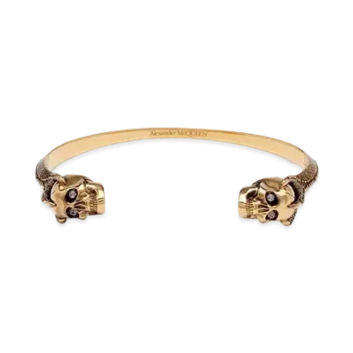 Alexander McQUEEN Victorian Skull Cuff "Antique Gold"