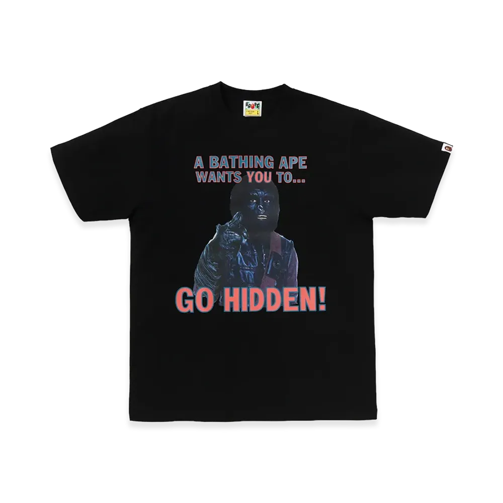 A BATHING APE x HIDDEN Go Hidden Tee "Black"