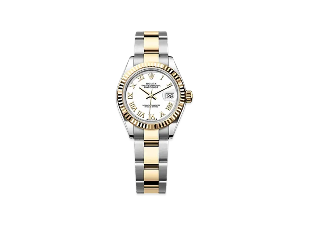 ROLEX Lady-Datejust 28mm Oystersteel & Yellow Gold 279173 "White"