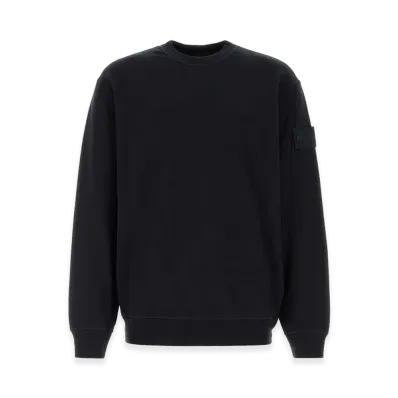 Stone Island Stretch Cotton Sweatshirt "Blue/Black"