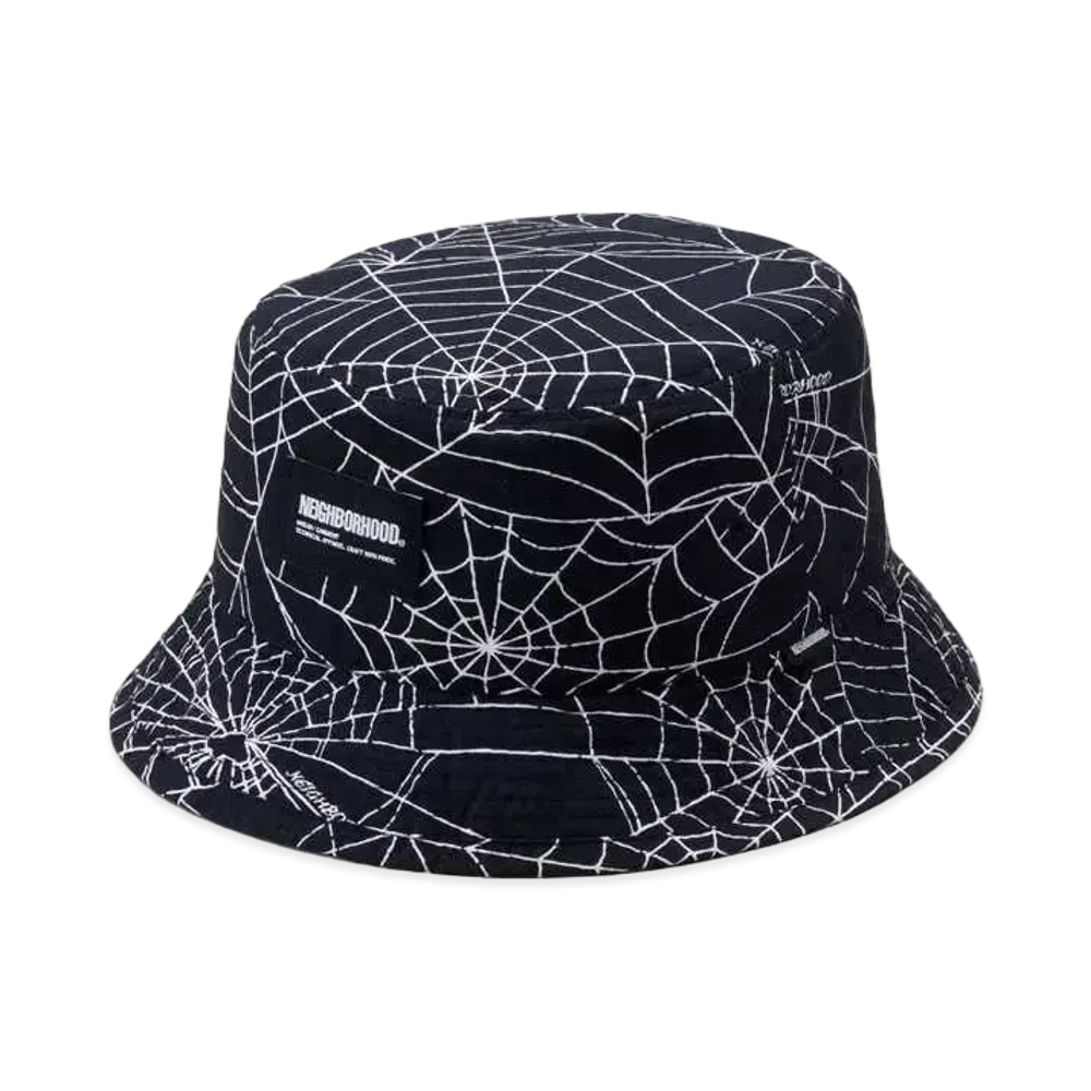 NEIGHBORHOOD Spiderweb Bucket Hat "Black"