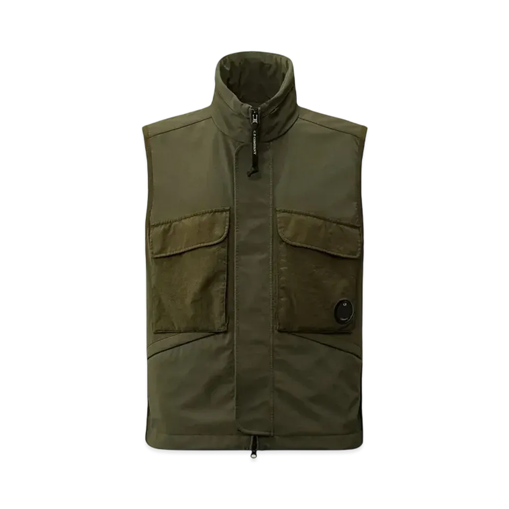 C.P. Company GD Shell Mixed Lens Vest "Grape Leaf"