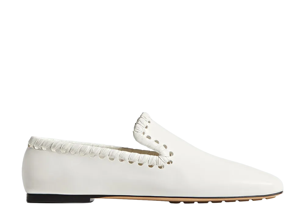 Bottega Veneta Women's Sabato Slippers "Alabaster"