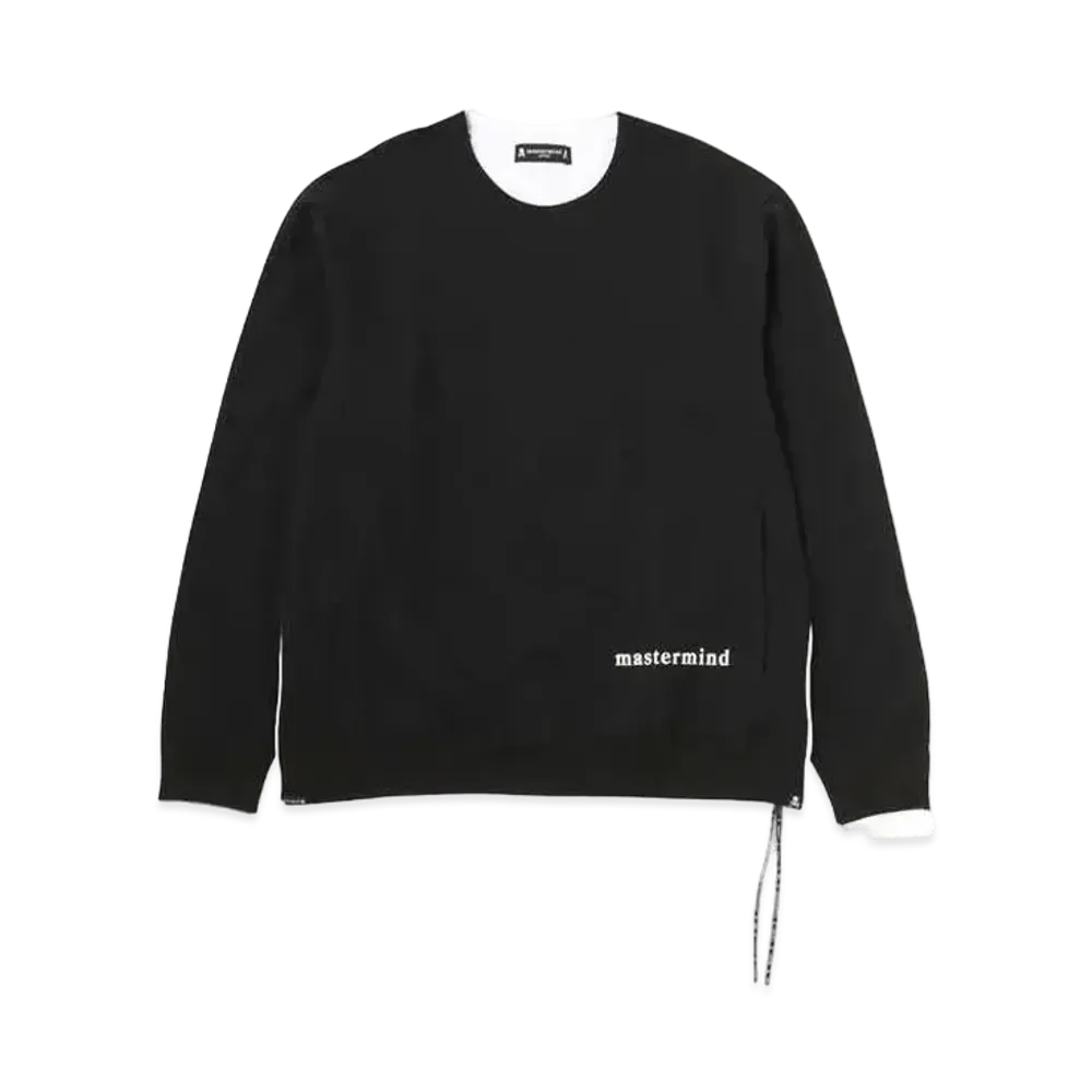 mastermind JAPAN 2 Color Crewneck "Black White"
