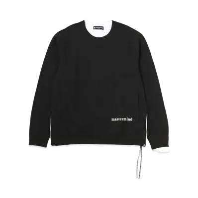 mastermind JAPAN 2 Color Crewneck "Black White"