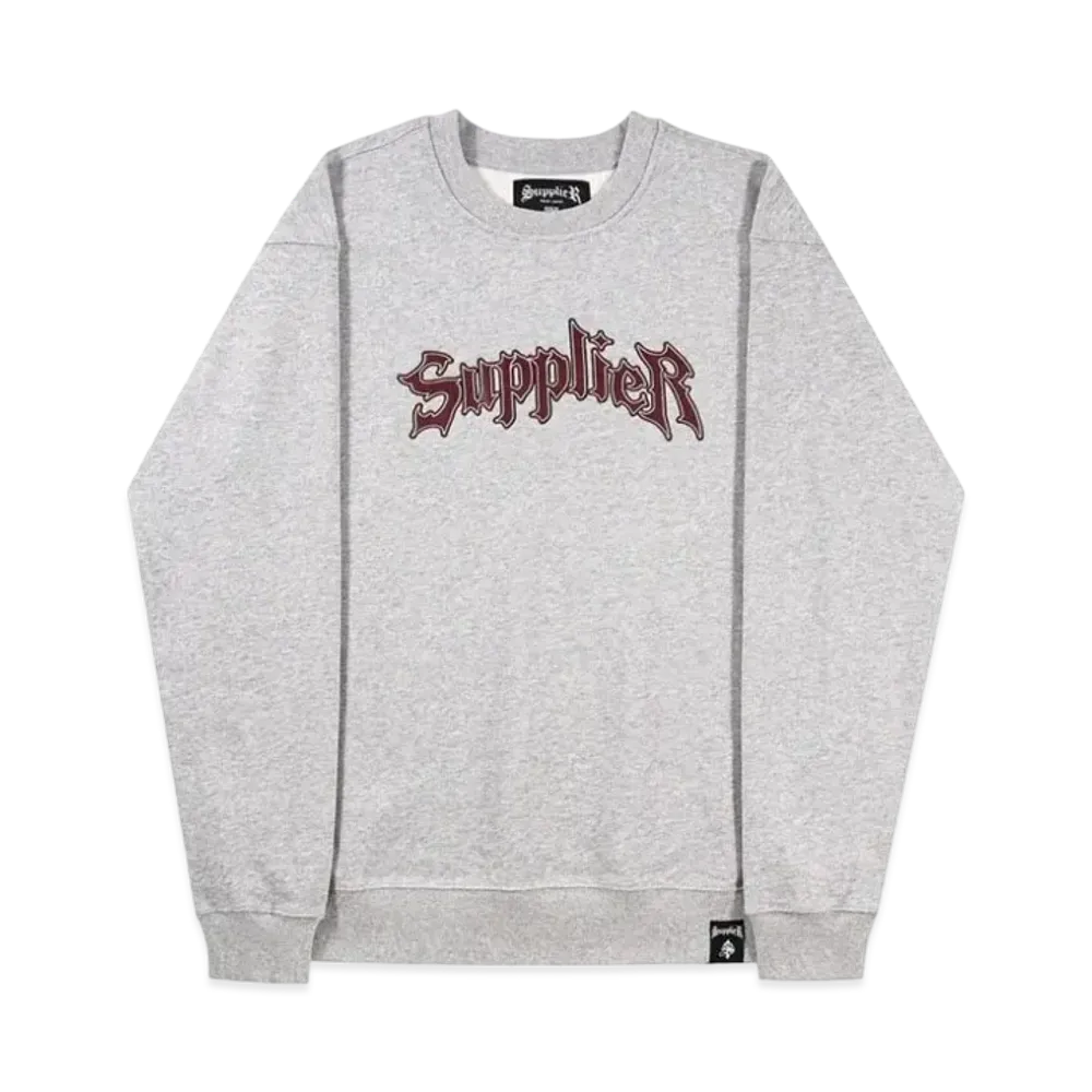 SUPPLIER Iron Logo Crewneck "Grey"