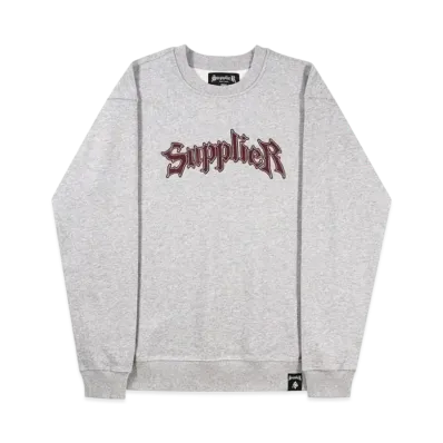 SUPPLIER Iron Logo Crewneck "Grey"