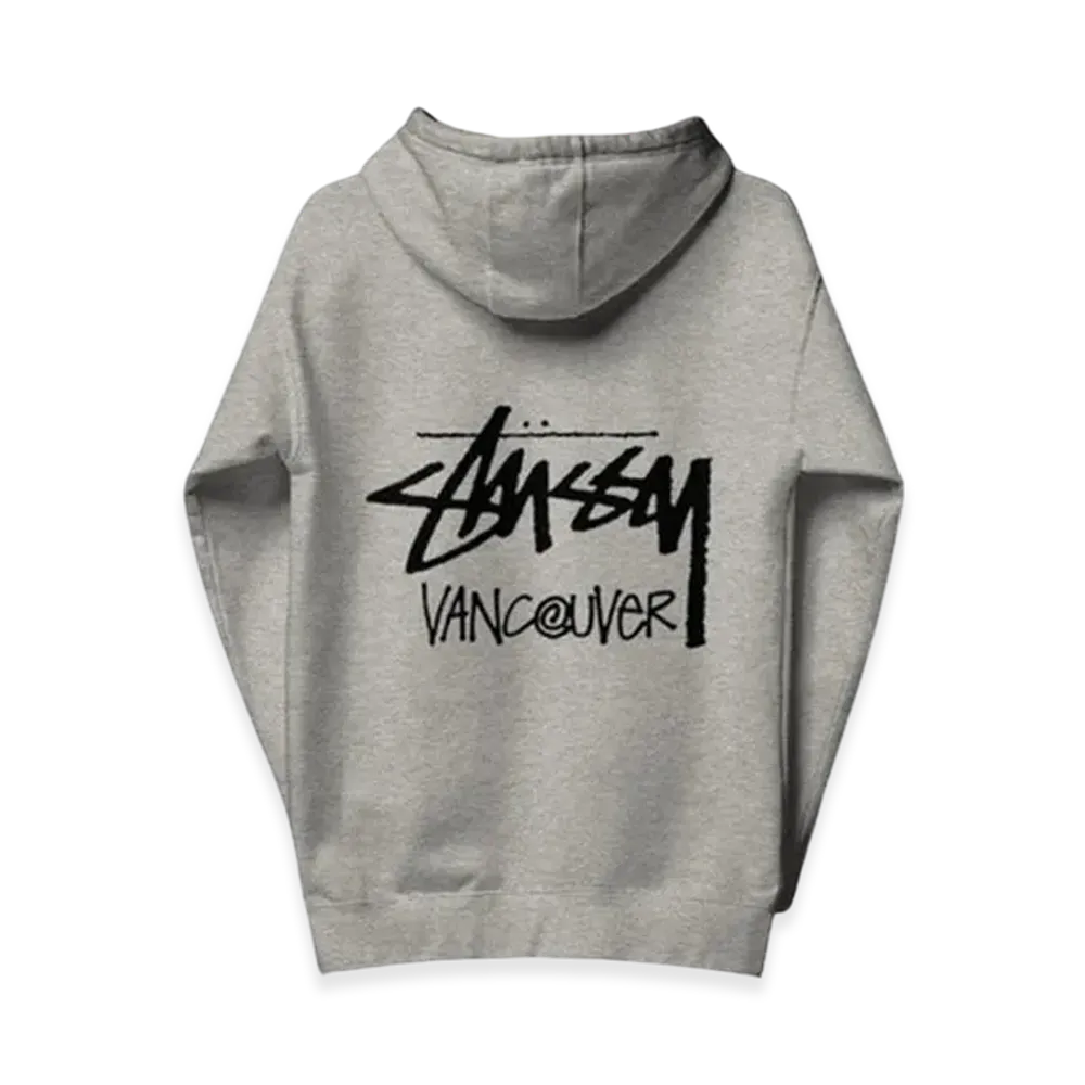 Stussy Stock Vancouver Zip Hoodie "Ash Heather"