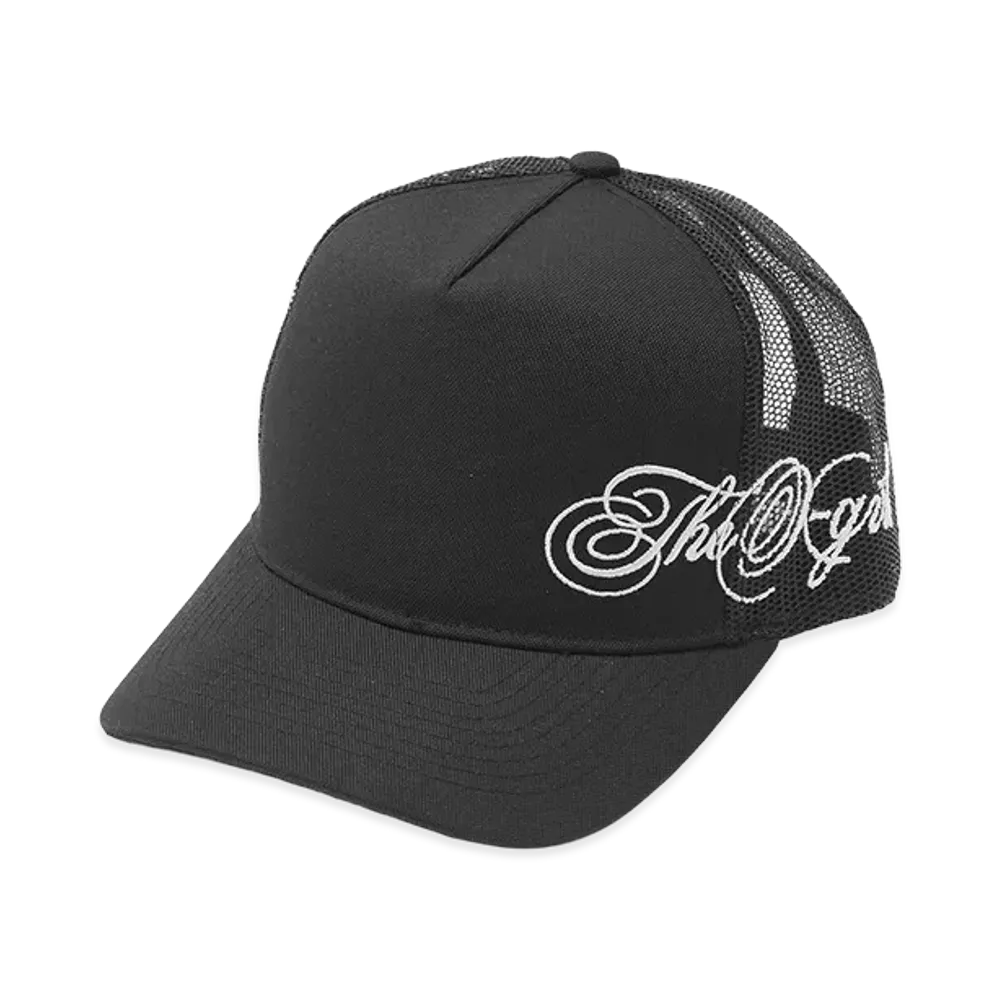 X-Girl Women's Side Script Logo Trucker Cap "Black"