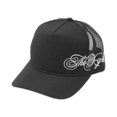 X-Girl Women's Side Script Logo Trucker Cap "Black"