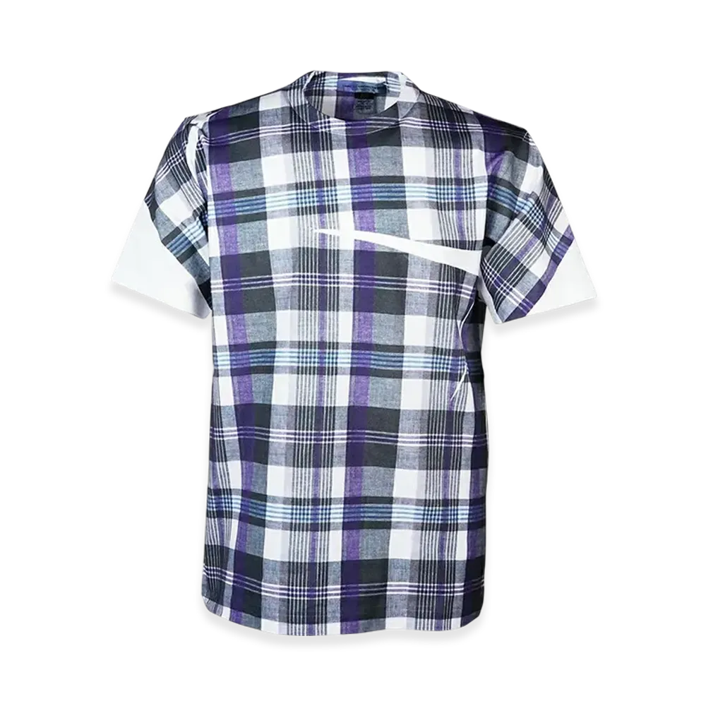 COMME des GARCONS SHIRT Check Digital Print A01 T-Shirt "White/Check"