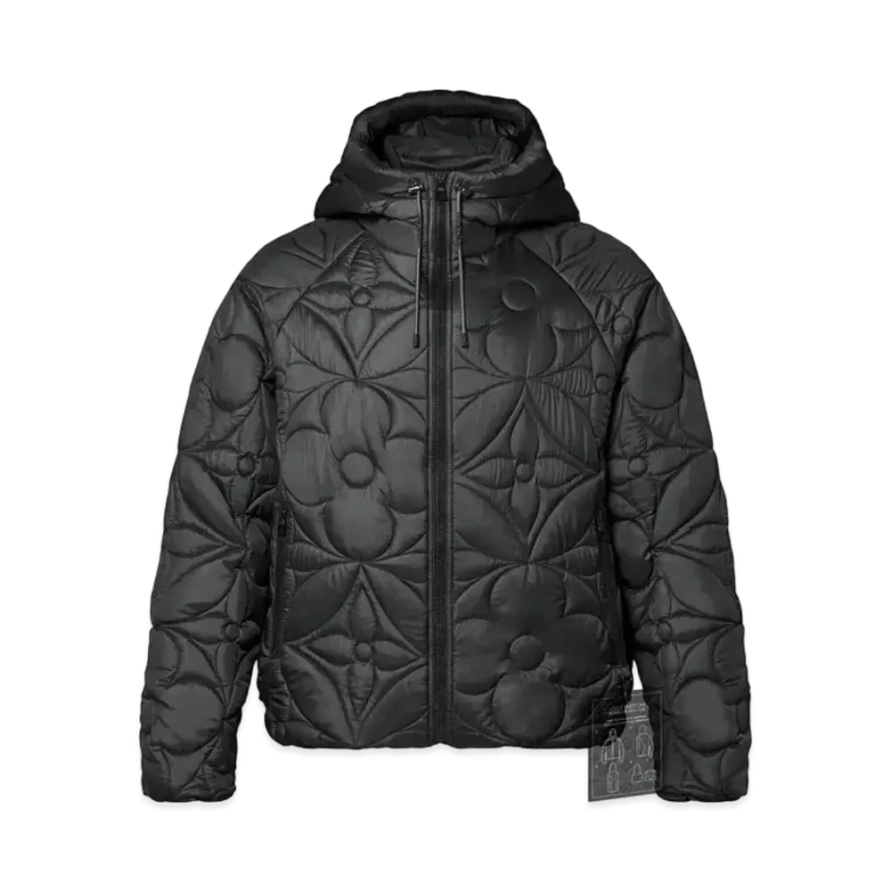 Louis Vuitton Lvse Flower Quilted Hoodie Jacket "Black"