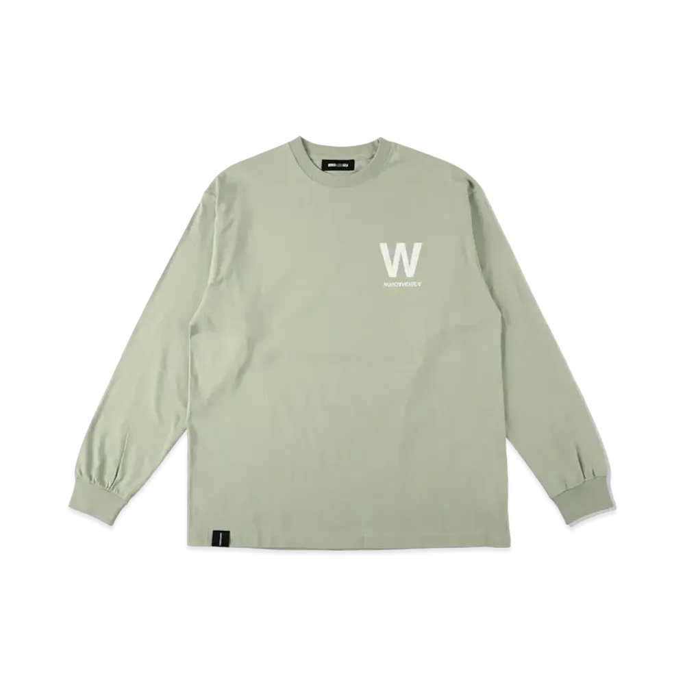 WIND AND SEA Triangle W L/S Tee "S Green"
